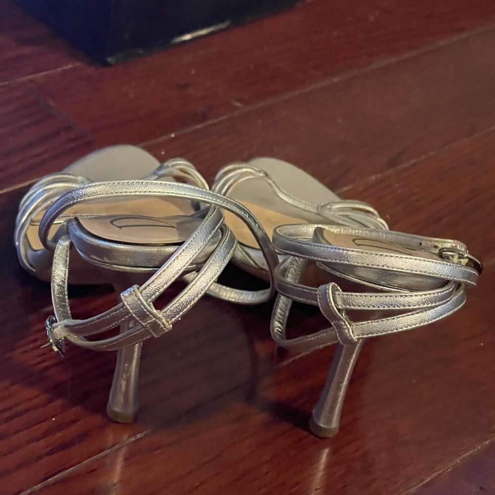 Dior sandals,perfect condition,height 4 inches,no box,silver color